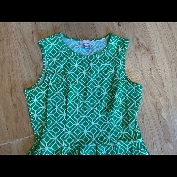 Jude Connally bright green patterned dress - Picture 3 of 5